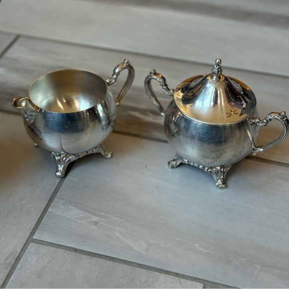 Silver plated tea set 4 pieces Vintage Oneida - Picture 14 of 16